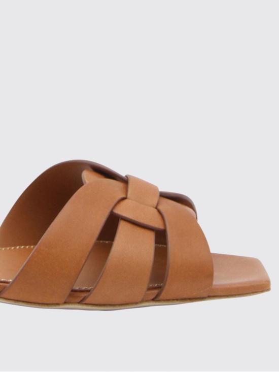 26SS 생로랑 스무스 레더 트리뷰트 플랫 뮬 571952BDA00 2206 Red - SAINT LAURENT