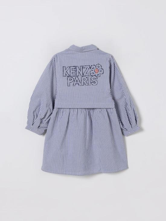 25FW [키즈] 겐조 원피스 K61336 780 Gnawed Blue - KENZO