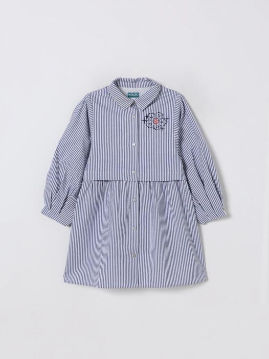 25FW [키즈] 겐조 원피스 K61336 780 Gnawed Blue