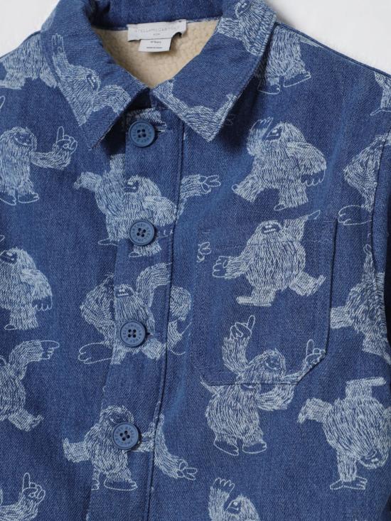 25FW [키즈] 스텔라 맥카트니 캐주얼 자켓 TX2P77Z3174 664BC Blue - STELLA MCCARTNEY