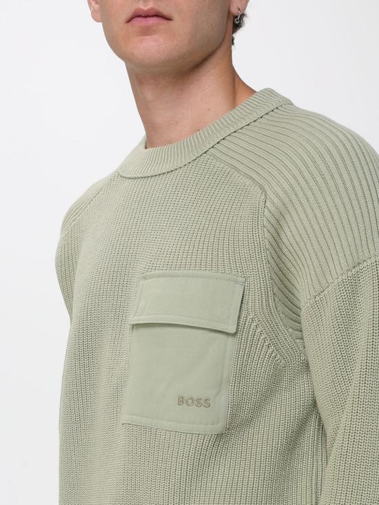 25FW 보스 스웨터 50546175 370 Green - BOSS