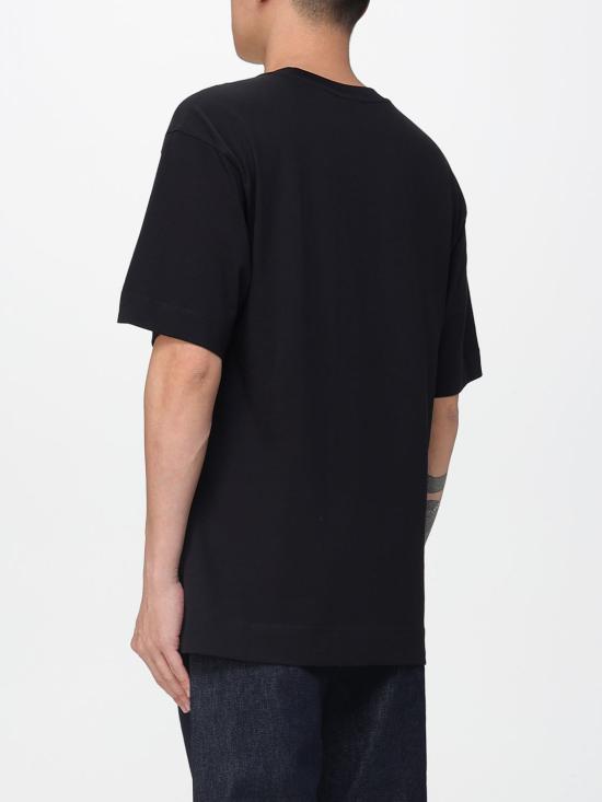 25FW 드리스 반 노튼 반팔 티셔츠 2520211112603 900 Black - DRIES VAN NOTEN