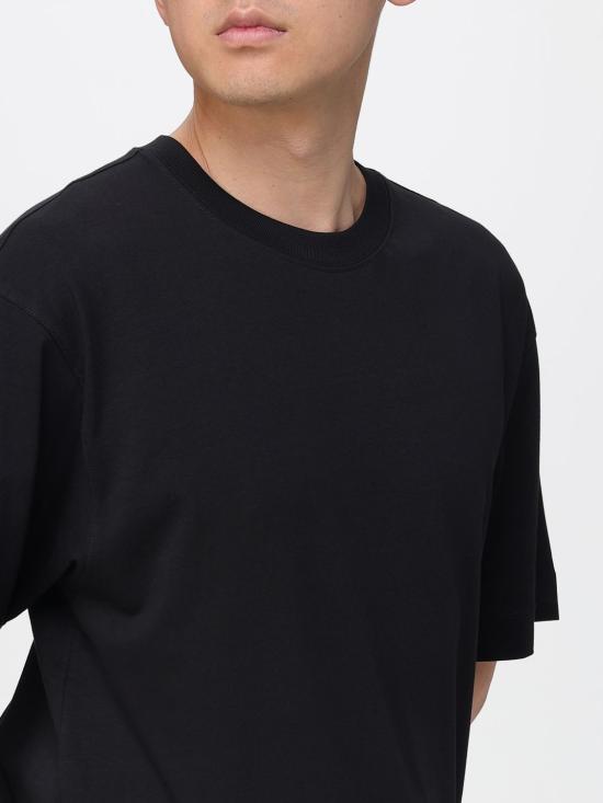25FW 드리스 반 노튼 반팔 티셔츠 2520211112603 900 Black - DRIES VAN NOTEN