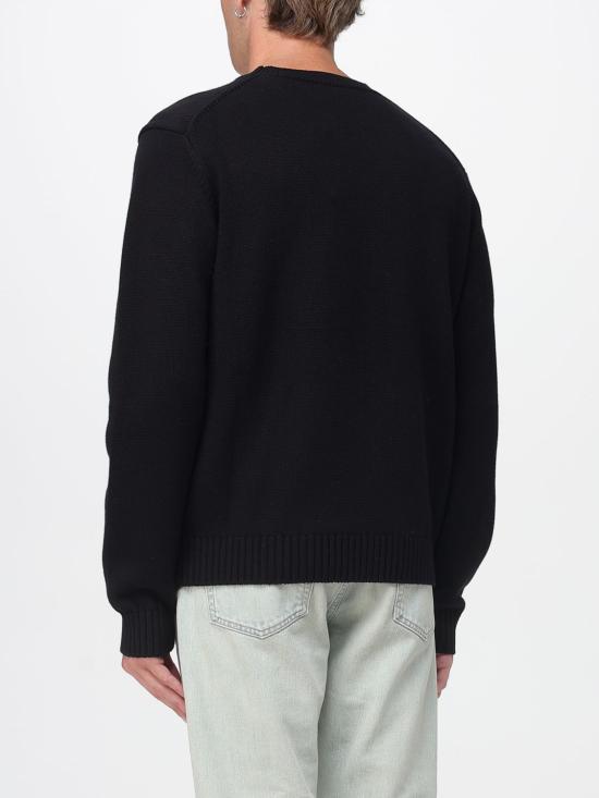 25FW 카사블랑카 스웨터 MPF25KW1118 01 Black - CASABLANCA