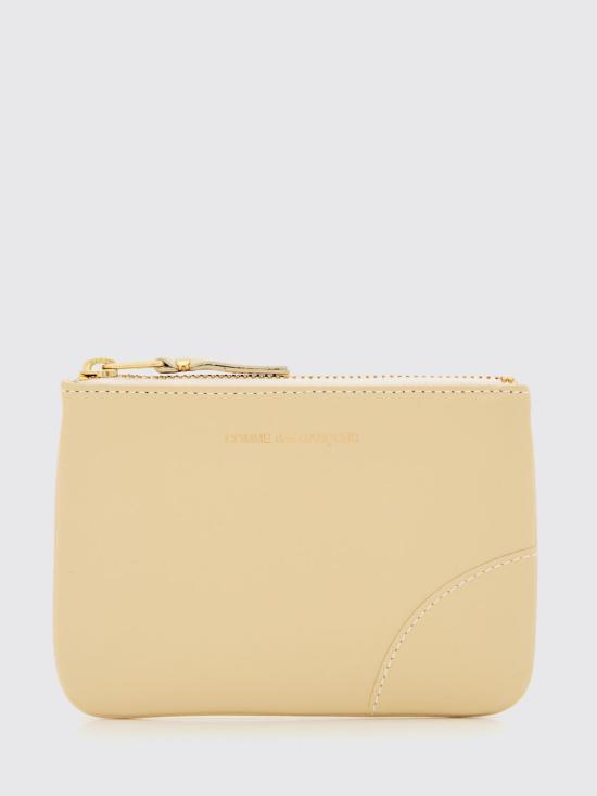 25FW 꼼데가르송 클래식 레더 라인 파우치 SA8100 ECRU Beige