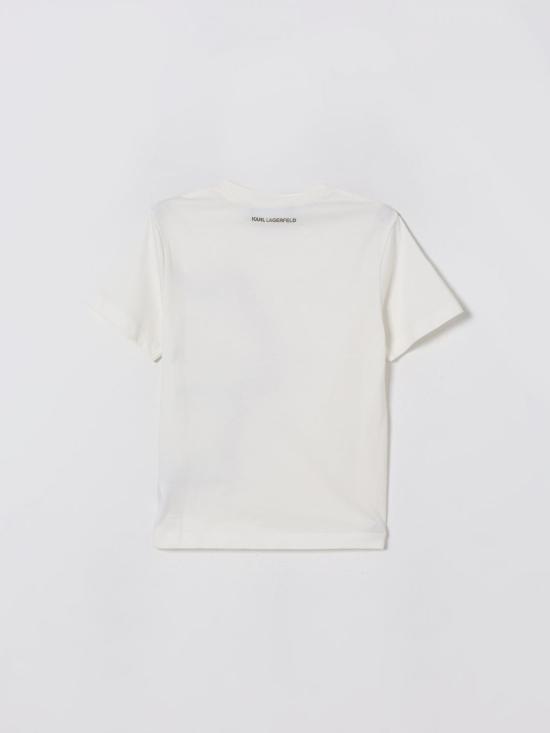 25FW [키즈] 칼라거펠트 티셔츠 Z30946 195 Beige - KARL LAGERFELD