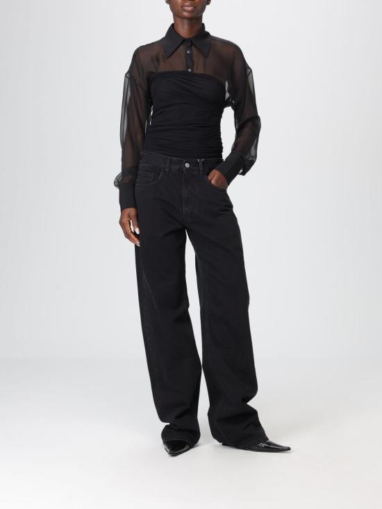 25FW MM6 메종마르지엘라 데님 팬츠 S62LB0206M30011 971 Black - MM6 MAISON MARGIELA