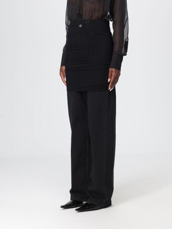 25FW MM6 메종마르지엘라 데님 팬츠 S62LB0206M30011 971 Black - MM6 MAISON MARGIELA