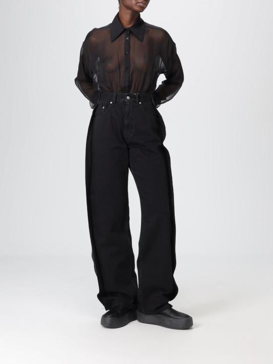 25FW MM6 메종마르지엘라 데님 팬츠 S62LB0200M30011 971 Black - MM6 MAISON MARGIELA