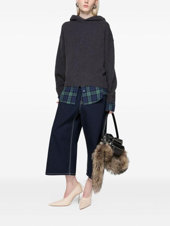 25FW 아크네 스튜디오 후드 티셔츠 A60605BZG GRAPHITE GREY DOM - ACNE STUDIOS