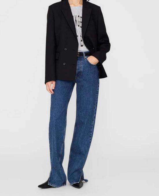  아모 데님 터틀넥 리즈 리브  티셔츠 - AMO DENIM