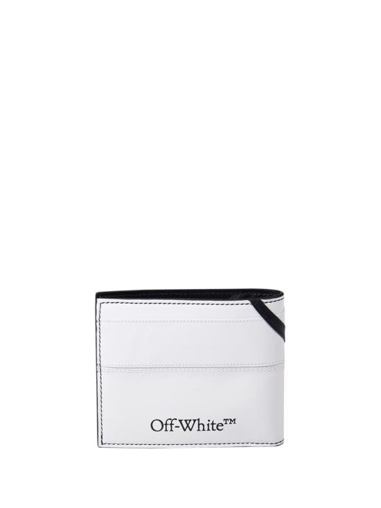 25FW 오프화이트 남성지갑 OMNC093C99 LEA001 1001 BLACK WHITE - OFF WHITE