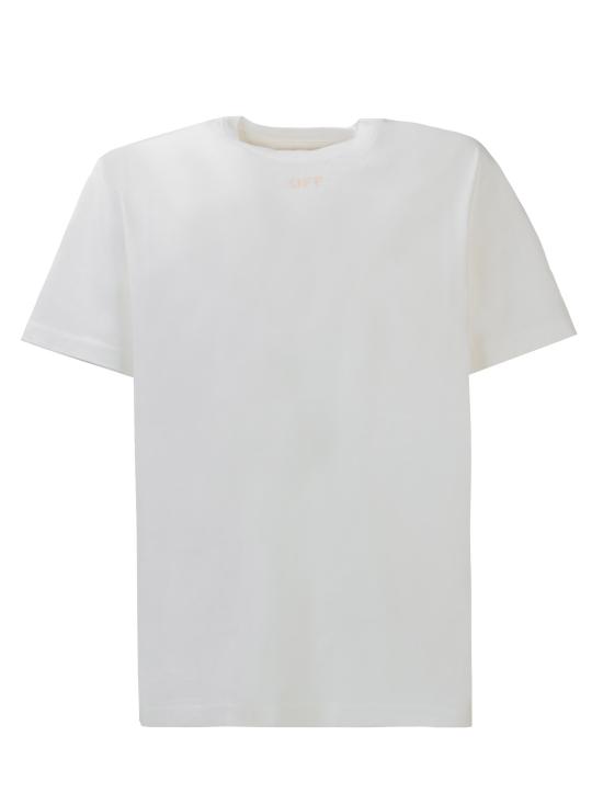  [키즈] 오프화이트 티셔츠 OGAA001S24JER013 0130 WHITE PINK