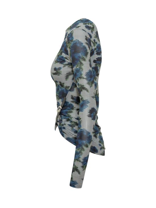 25FW 코페르니 반팔 티셔츠 COPT101F5032 PRIBLU PRINT BLUE - COPERNI