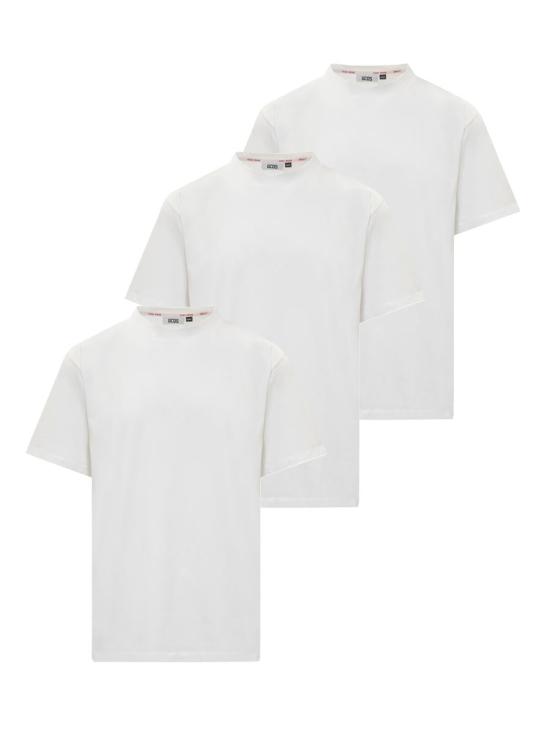  지씨디에스 반팔 티셔츠 CC94M130200 01 WHITE