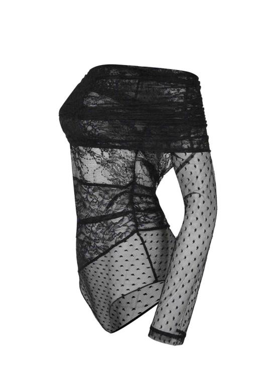 25FW 핑코 바디수트 티셔츠 105596 A2T5Z99 Black - PINKO