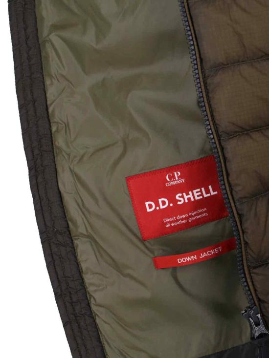 25FW 씨피 컴퍼니 D.D. 쉘 고글 다운 질레 엘름우드 19CMVE032A110416A683 GREEN - C.P. COMPANY