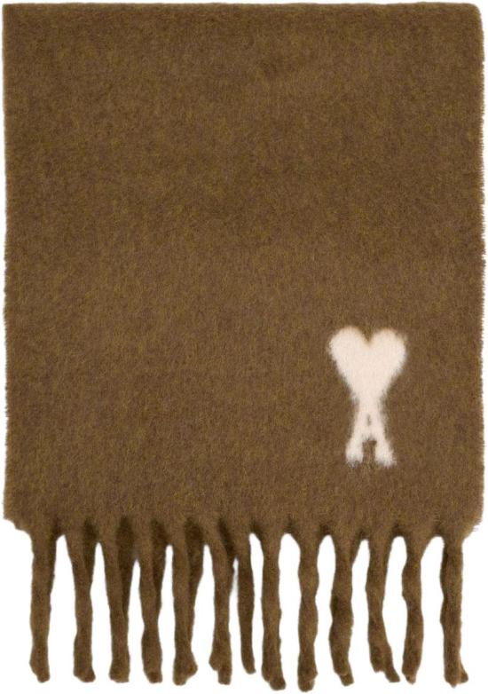 25FW 아미 알파카 아미 드 꾀흐 스카프 USF673AW0004216 BROWN