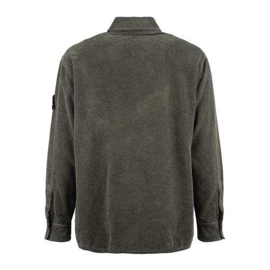25FW 스톤 아일랜드 오가닉 코튼 코듀로이 오버셔츠 K2S151200012S0212 GRAY - STONE ISLAND