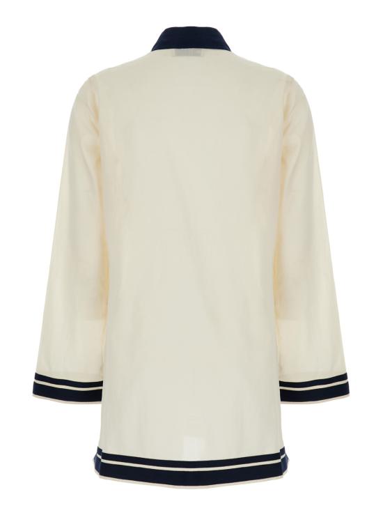 26SS 토리버치 숏 원피스 83308285 White - TORY BURCH