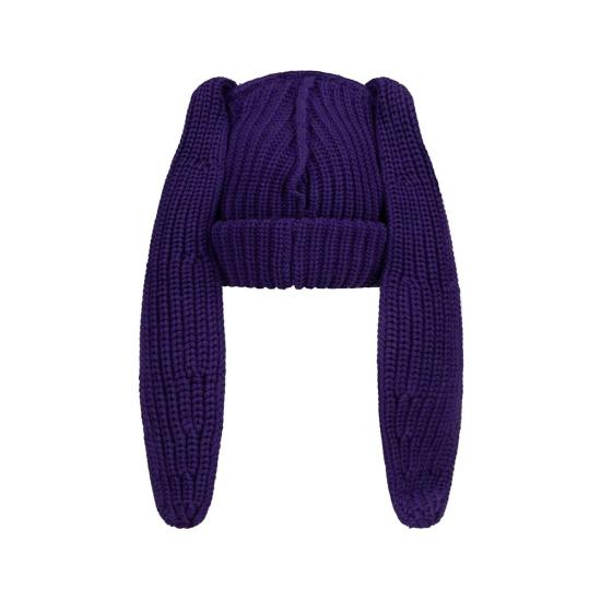 찰스 제프리 러버보이 이어플랩 캡 청키 래빗 비니 퍼플 - CHARLES JEFFREY LOVERBOY