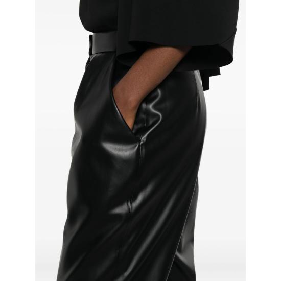 25FW 발망 가죽 팬츠 FF0PN190 XH82 0PA BLACK - BALMAIN