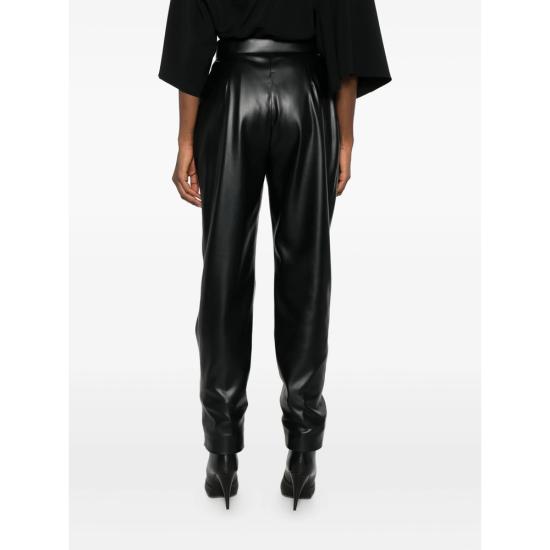 25FW 발망 가죽 팬츠 FF0PN190 XH82 0PA BLACK - BALMAIN