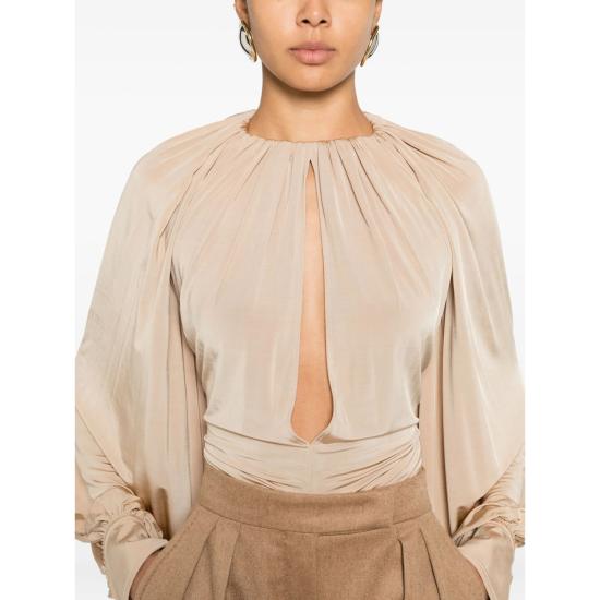 26SS 살바토레 페라가모 블라우스 13H573 0788185 BEMAR NEUTRALS - SALVATORE FERRAGAMO