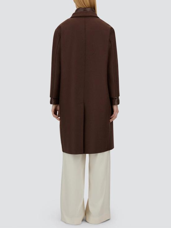 26FW 에르노 펠트 울 & 울트라라이트 나일론 리조트 코트 PI00153DR33372 8810 MARRONE - HERNO