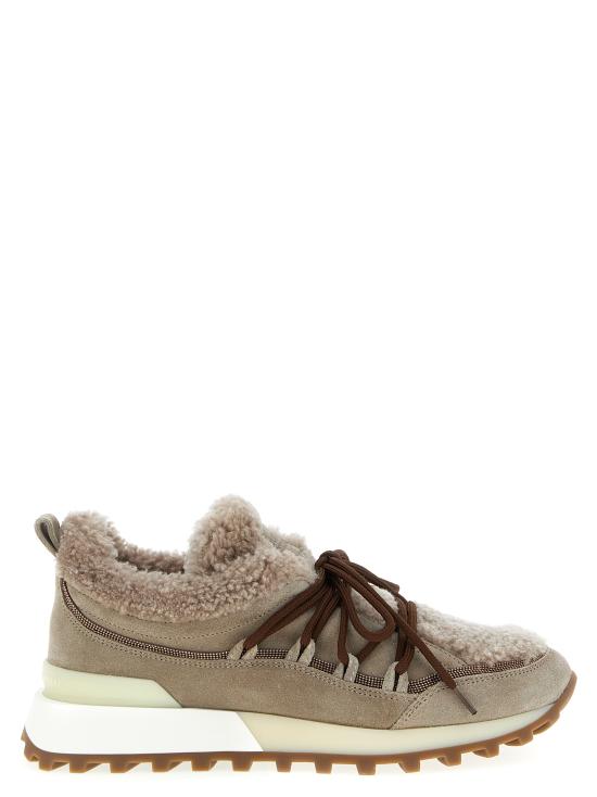 25FW 브루넬로 쿠치넬리 스니커즈 MZSFG3098C5859 Beige