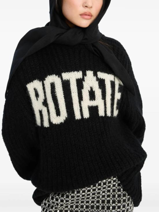 26SS 로테이트 스웨터 114910 100 Nero - ROTATE