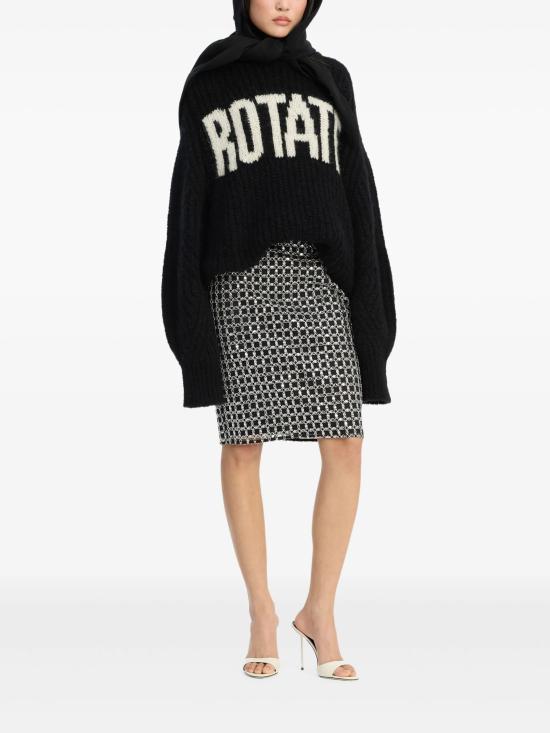 26SS 로테이트 스웨터 114910 100 Nero - ROTATE
