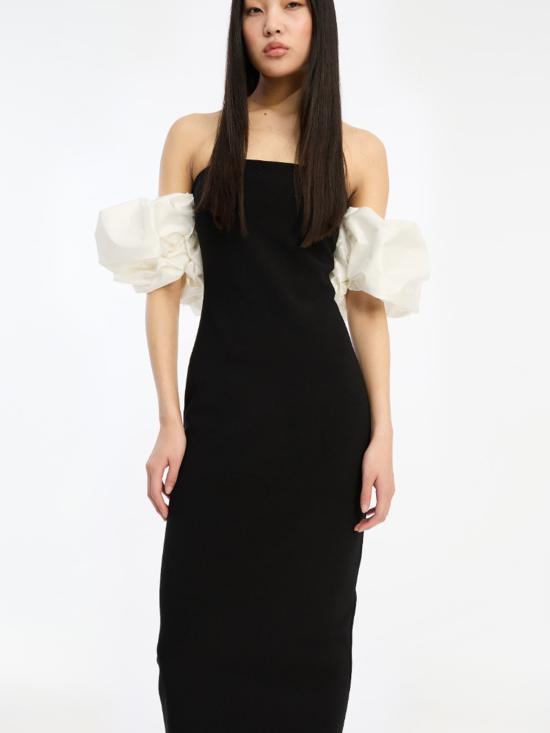 26SS 로테이트 미디 원피스 115249 100 Black - ROTATE