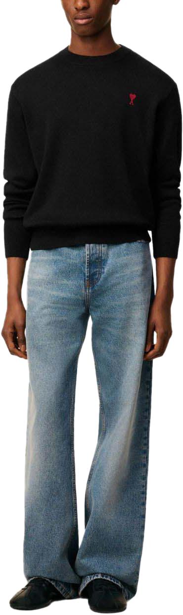 26SS 아미 ADC 크루넥 스웨터 HKS826001009 BLACK - AMI