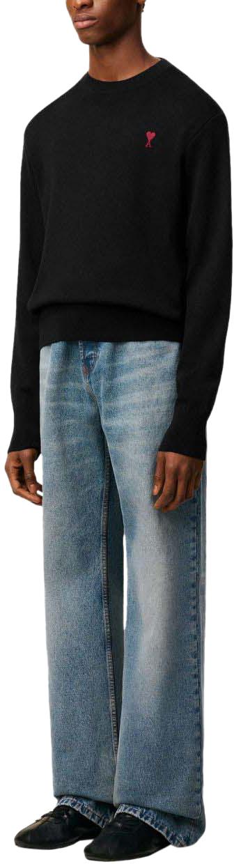 26SS 아미 ADC 크루넥 스웨터 HKS826001009 BLACK - AMI