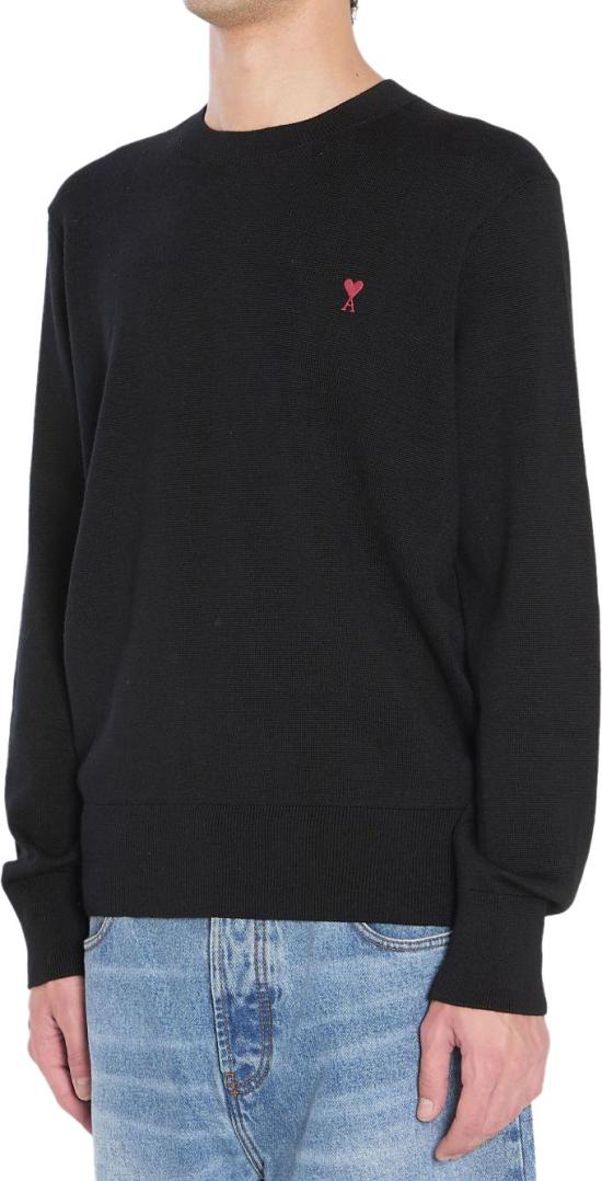 26SS 아미 ADC 크루넥 스웨터 HKS826001009 BLACK - AMI