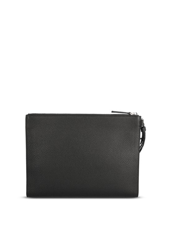 25FW 발렌시아가 텍스쳐 레더 파우치 846884 2ABVZ 1000 BLACK - BALENCIAGA