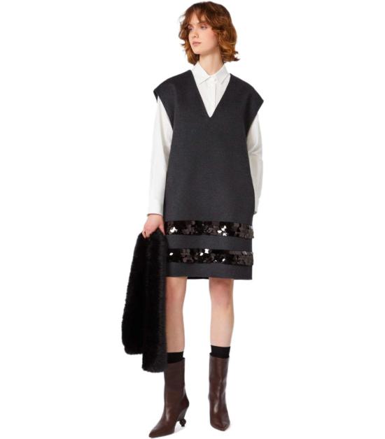 25FW 위켄드막스마라 숏 원피스 2525226013600 061 38 Grey - WEEKEND MAX MARA