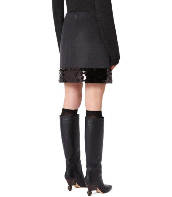 25FW 위켄드막스마라 숏 스커트 2525106013600 061 36 Grey - WEEKEND MAX MARA