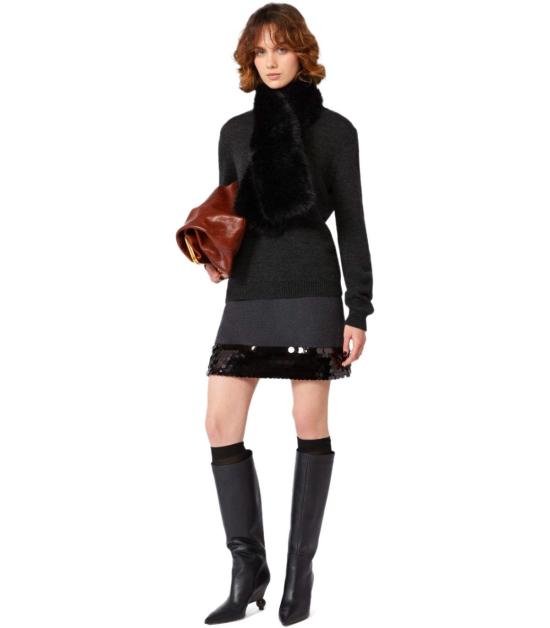 25FW 위켄드막스마라 숏 스커트 2525106013600 061 36 Grey - WEEKEND MAX MARA