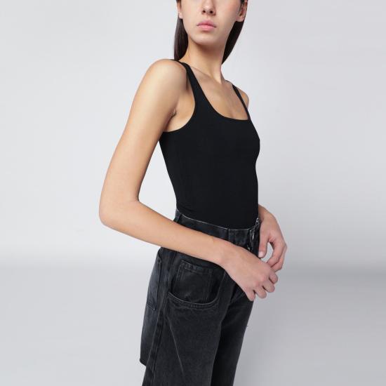 25FW 엔타이어 스튜디오 민소매 티셔츠 UNW 25 11068VI Black - ENTIRE STUDIOS