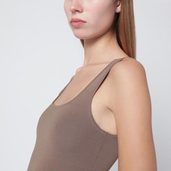 25FW 엔타이어 스튜디오 민소매 티셔츠 UNW 25 11068VI Beige - ENTIRE STUDIOS