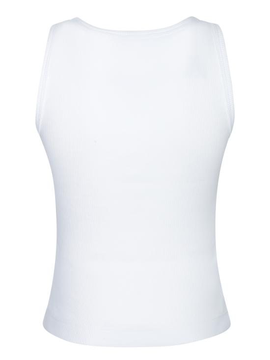 26FW 카사블랑카 탑 WPF25JTS 039 02 White - CASABLANCA