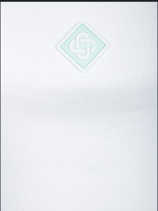 26FW 카사블랑카 탑 WPF25JTS 039 02 White - CASABLANCA