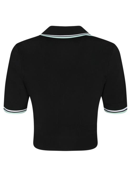 26FW 카사블랑카 탑 WPF25KW 1018 01 Black - CASABLANCA