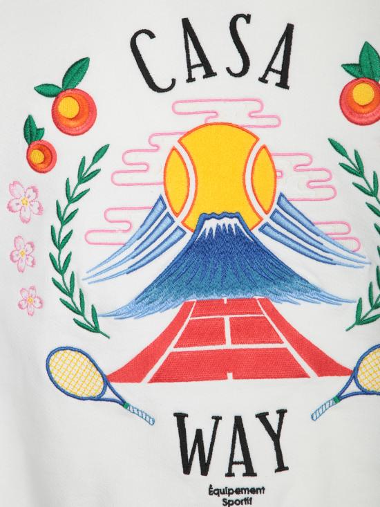 26FW 카사블랑카 긴팔 티셔츠 MPF25JTP29 03 White - CASABLANCA