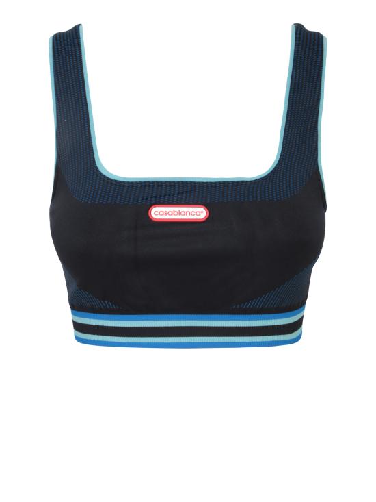 26FW 카사블랑카 탑 WAW25ACT 051 01 Blue