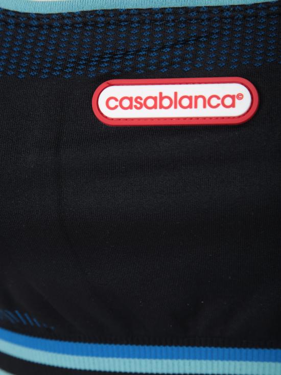 26FW 카사블랑카 탑 WAW25ACT 051 01 Blue - CASABLANCA