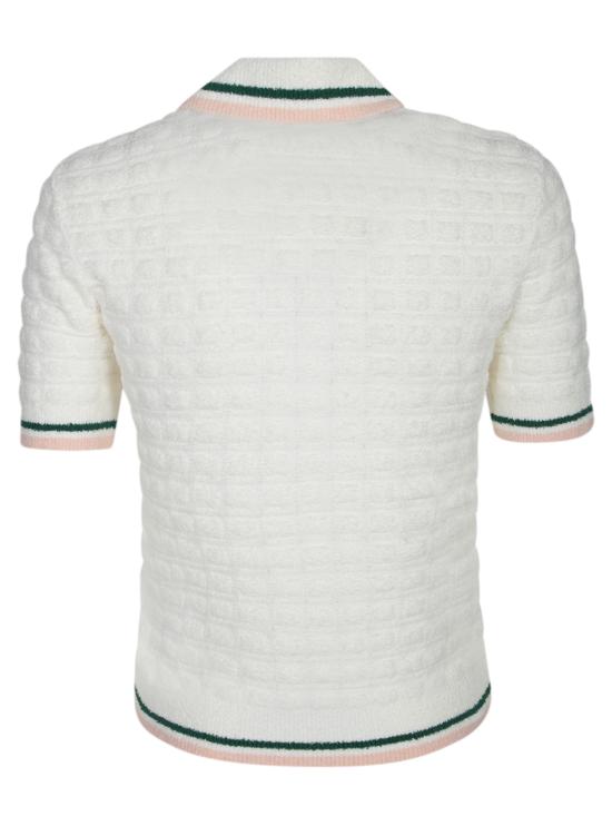 26FW 카사블랑카 폴로 티셔츠 WPF25KW 1017 01 White - CASABLANCA