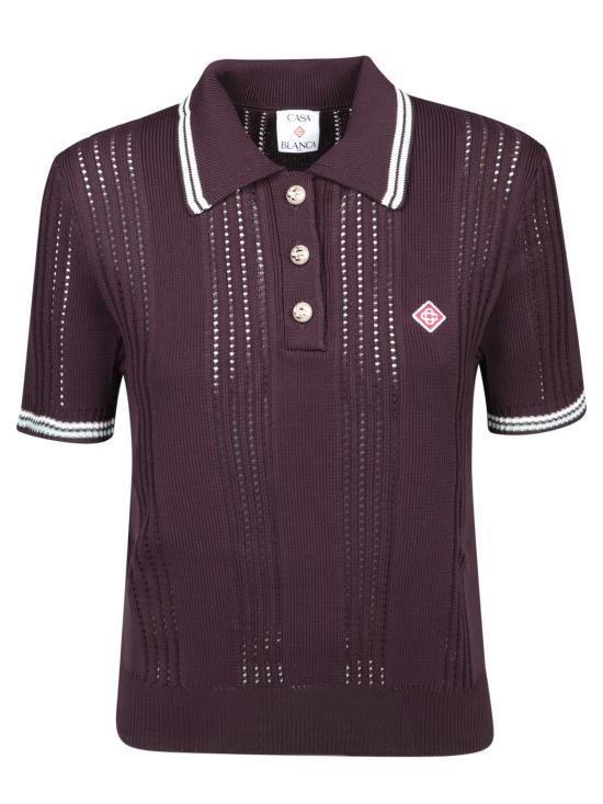 26FW 카사블랑카 탑 WAW25KW 1089 01 Purple